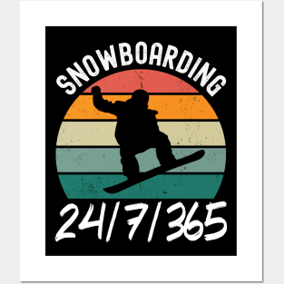 Snowboarding 24/7/365 Posters and Art